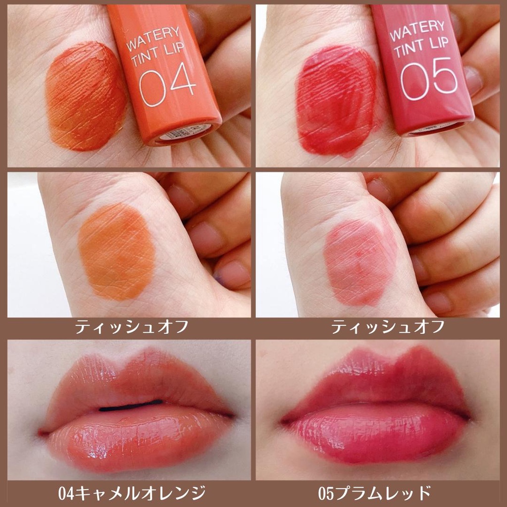 [HOT 2021] Son Cezanne Watery Tint Lip Nhật Bản - Son tint bóng Nhật Bản