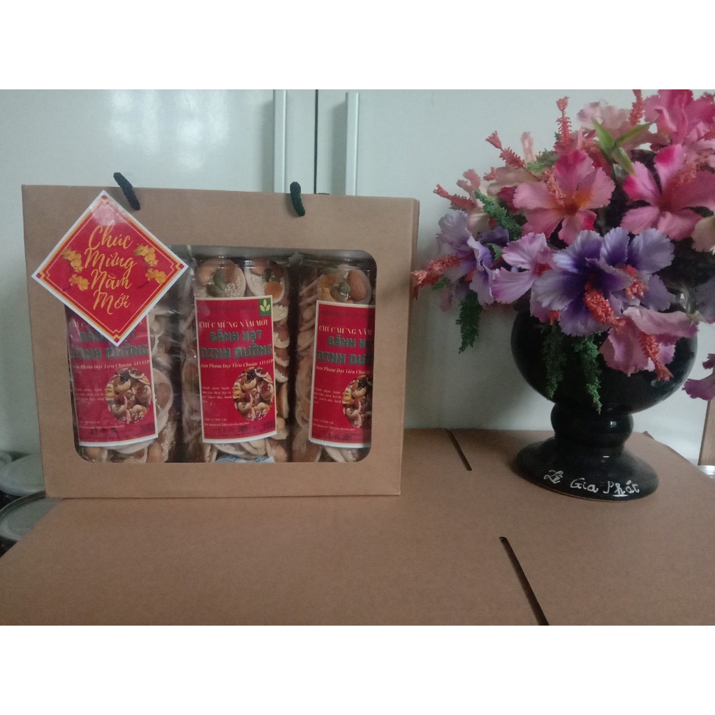 [Hộp Quà Tết] Combo Hộp Quà tết đẹp, sang trọng đủ các loại hạt để lựa chọn: hạt macca, dẻ, hạnh nhân, điều, bánh hạt .. | BigBuy360 - bigbuy360.vn