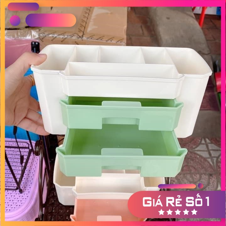 Kệ mỹ phẩmFREESHIPHộp mỹ phẩm nhựa mini 1 tầng- Kệ mỹ phẩm nhựa đa năng