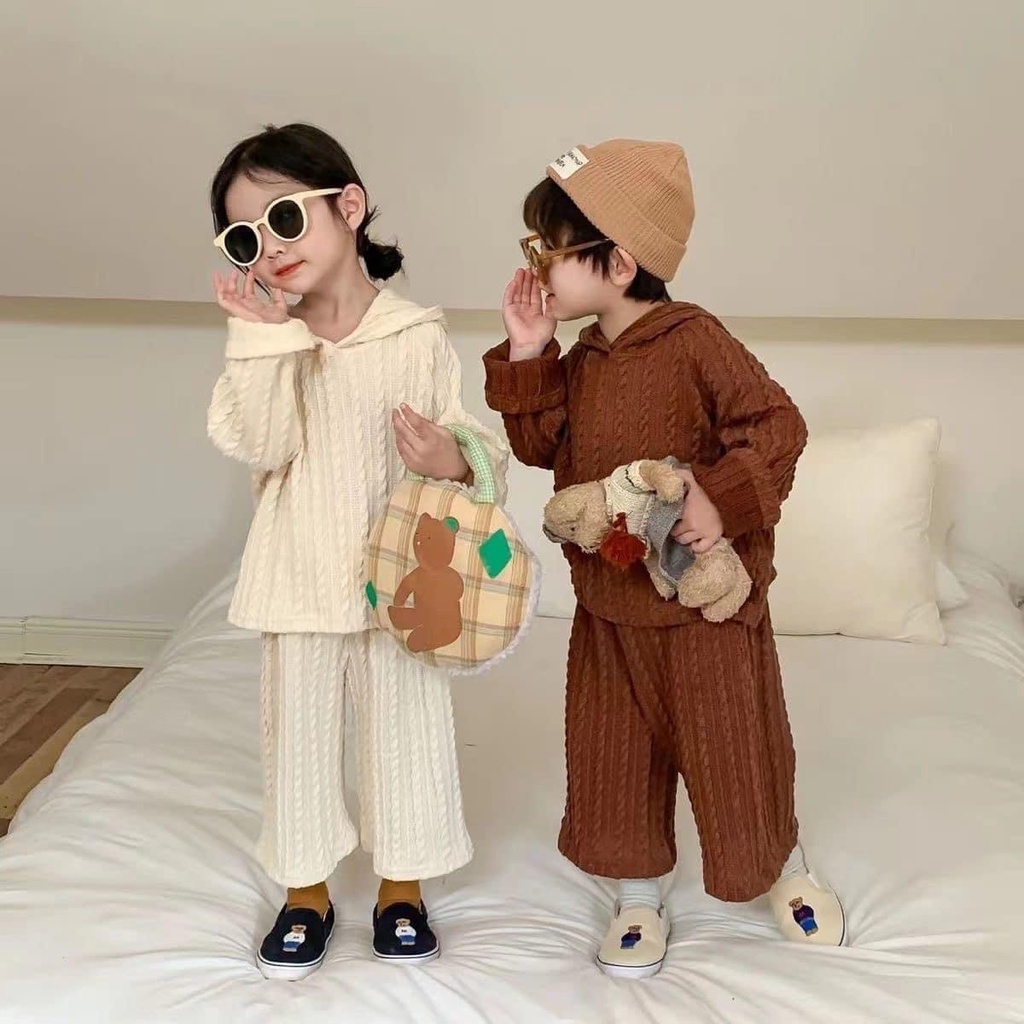 B584- BỘ NHĂN HOODI CHO BÉ