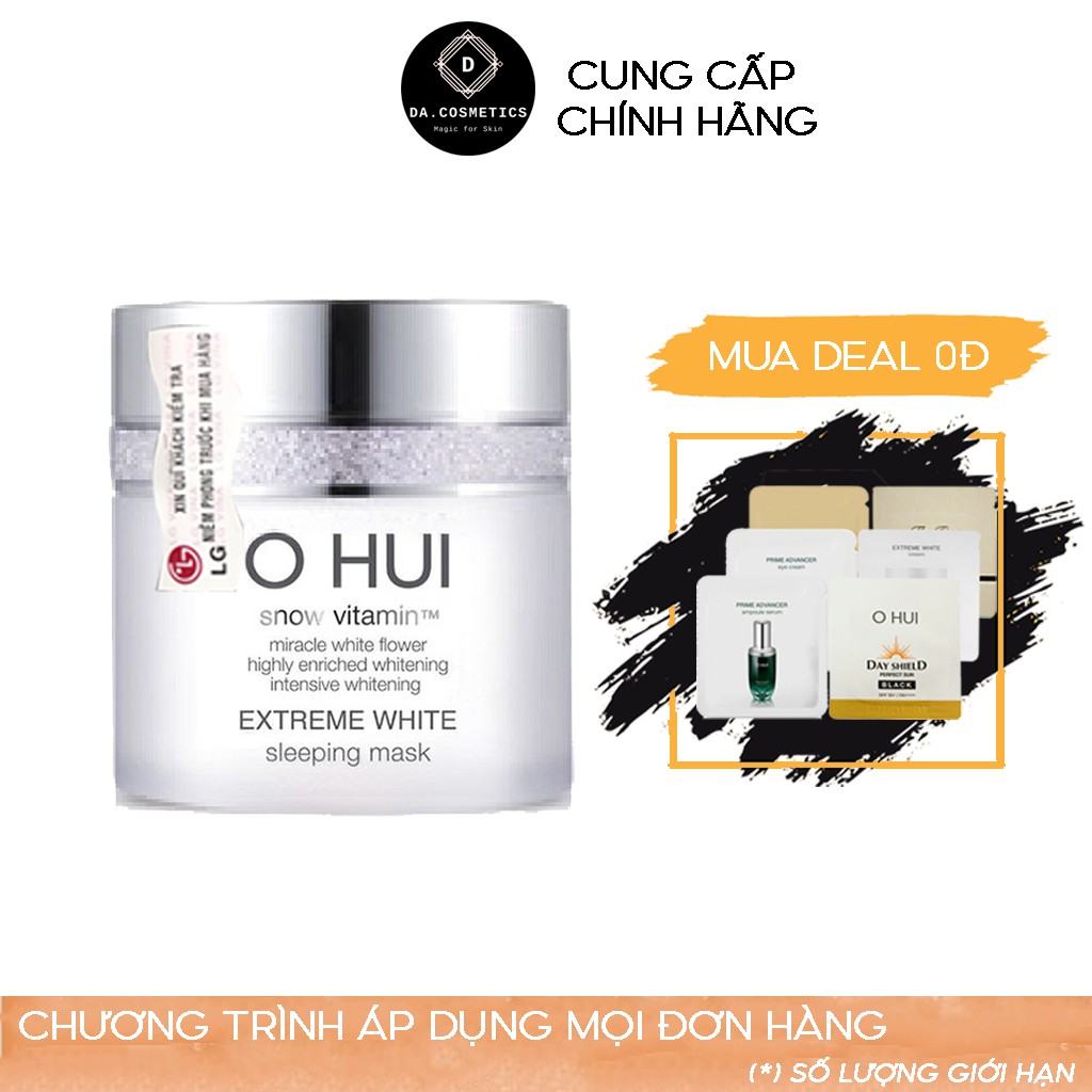 [Mini Size] Mặt Nạ Ngủ Dưỡng Trắng Da Ohui Extreme White Sleeping Mask 7ml