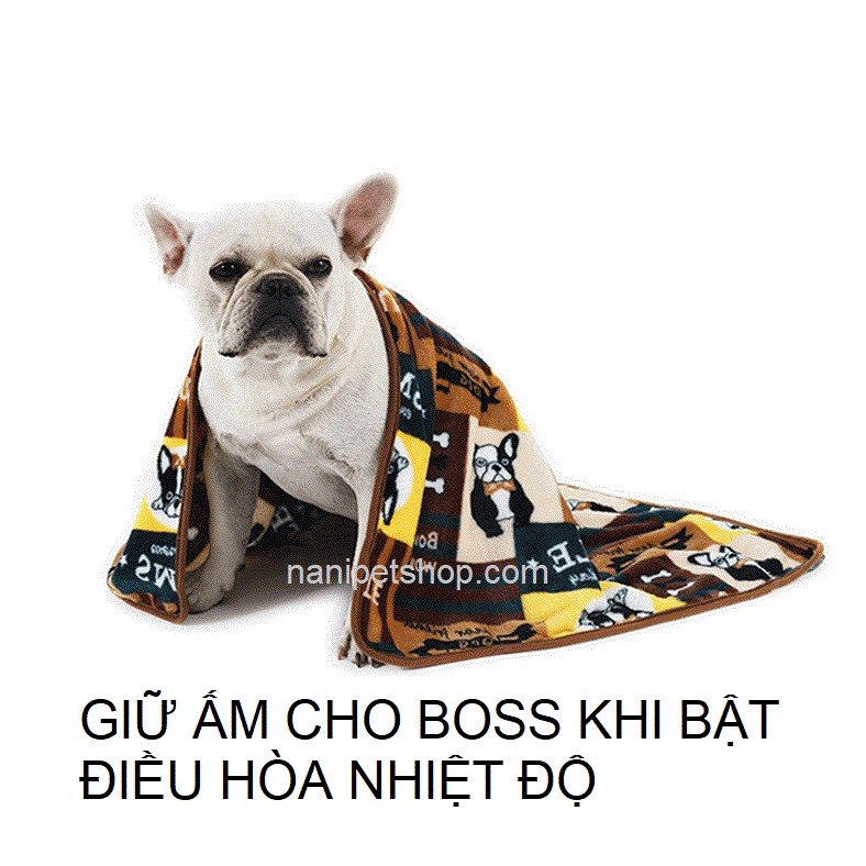 🥰 [NowShip] Chăn lót ổ cho cún cưng nằm điều hòa, chất liệu nhung mềm, màu siêu yêu - Nà Ní Pet Shop