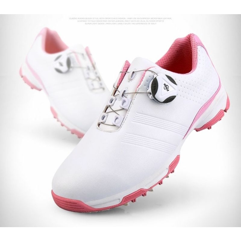 Giày golf nữ PGM XZ115 superfiber cao cấp giày thể thao siêu nhẹ chống thấm nước có núm vặn - HC GOLF