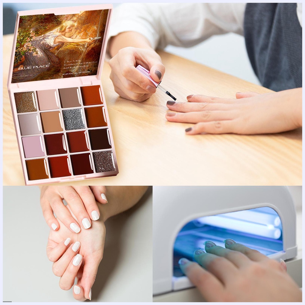 Bảng Gel Sơn Móng Tay 16 Màu Tự Chọn