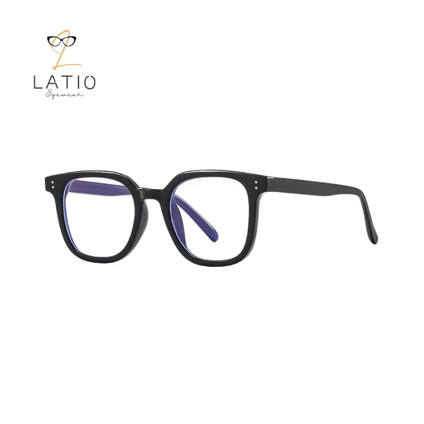 Kính mắt nam nữ, kính thời trang LATIO với thiết kế 2 chấm basic kết hợp mắt kính chống ánh sáng xanh KM42