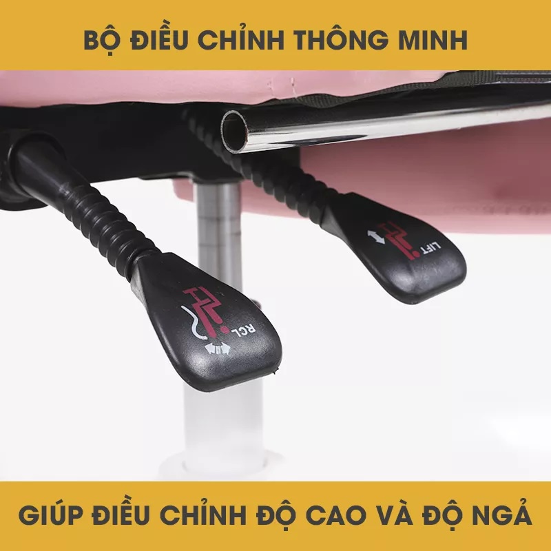 Ghế giám đốc PeHouse ngả lưng135 độ, có gác chân, ghế phủ da PU cao cấp, chân ghế kim loại - T8098