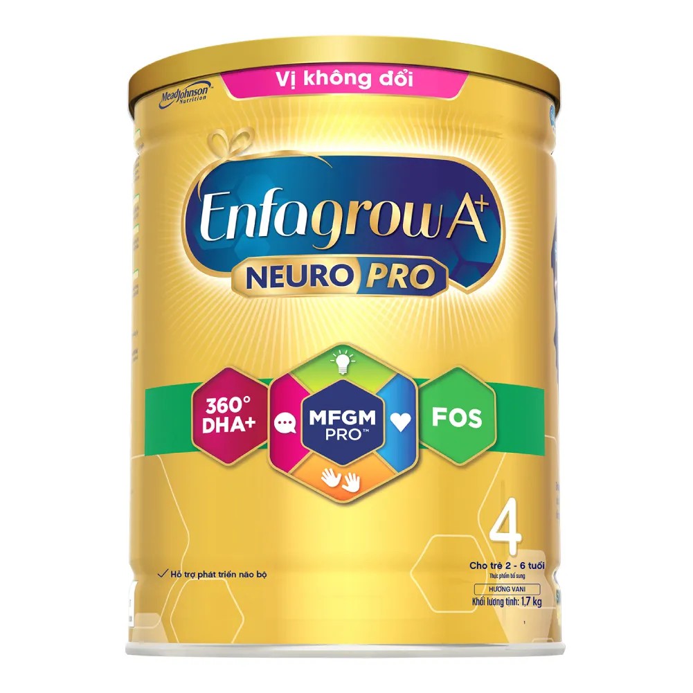 Sữa bột Enfagrow A+ Neuropro 4 với dưỡng chất DHA &amp; MFGM – 1.7kg