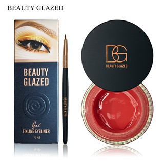 Gel Kẻ mắt và lông mày kèm cọ vẽ tiện lợi BEAUTY GLAZED