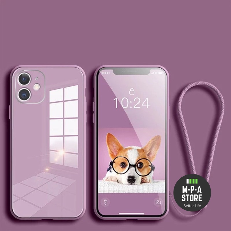 Ốp lưng TRÁNG GƯƠNG cạnh vuông dành cho iphone 6/6plus/6splus/7/7plus/8/8plus/x/xs/11/12/13/pro/max/plus/promax