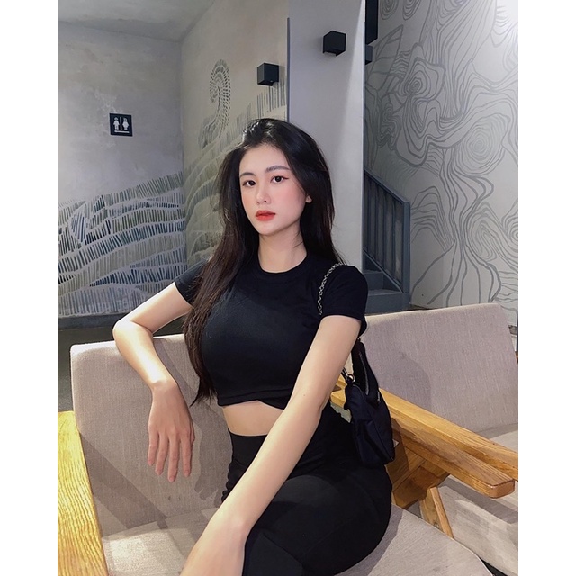 BASIC CROPTOP▪Áo croptop tim chéo eo