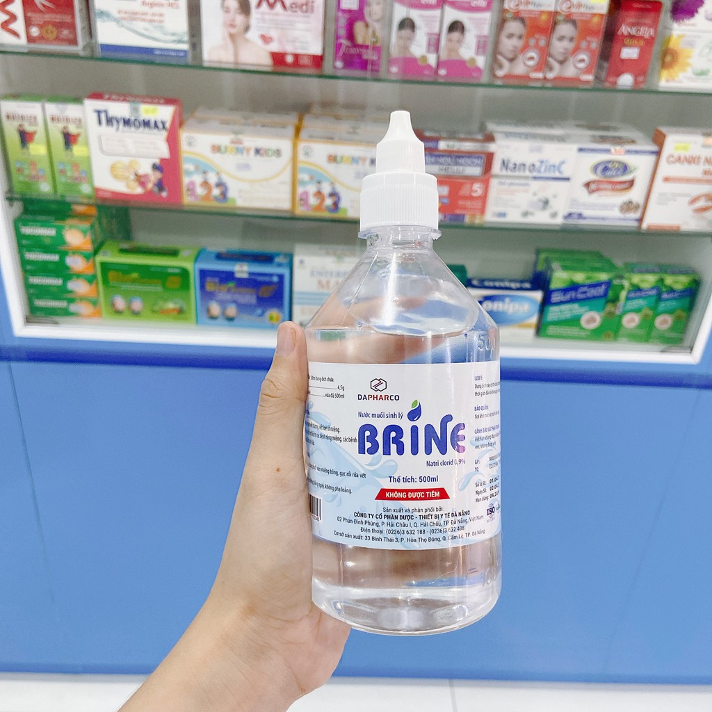Nước muối sinh lý BRINE Dapharco
