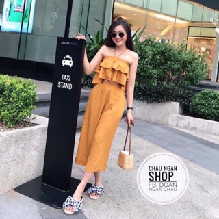 Set áo tầng + quần ống sớ. sale: 150k