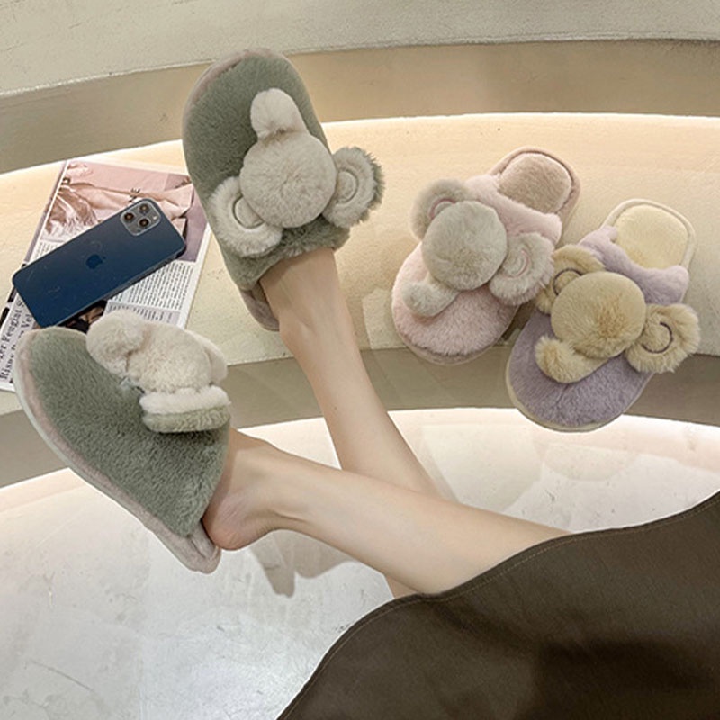 Dép Bông Đi Trong Nhà Chống Trượt Chống Mài Mòn Thiết Kế Mới Thời Trang Dành Cho Cặp Đôi