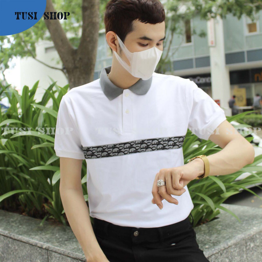 [SIÊU GIẢM GIÁ] Áo thun nam ngắn tay cổ bẻ, áo cổ trụ nam nữ in chữ DI.OR ngang ngưc | BigBuy360 - bigbuy360.vn