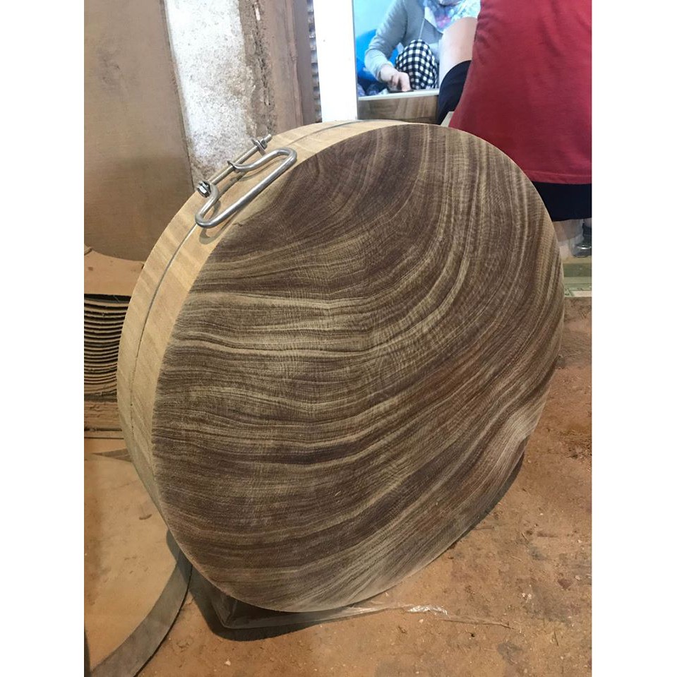 thớt gỗ nghiến đường kính 40cm