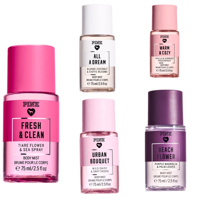 Nước Hoa Toàn Thân VICTORIA’S SECRET PINK Brume Pour Le Corps Body Mist Dạng Xịt 75ml