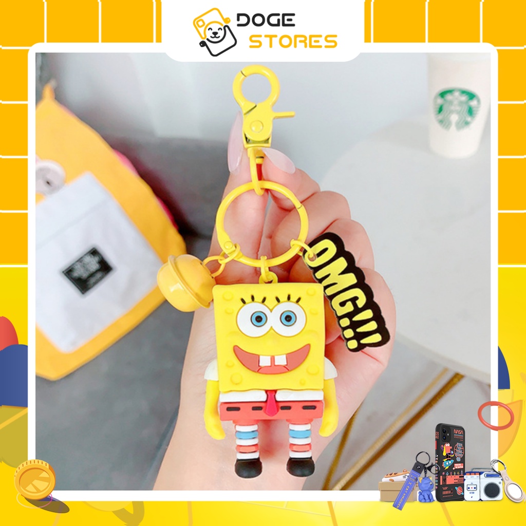 Móc Khóa Doge Stores, Thẻ Tên OMG Bọt Biển Vàng-844915060