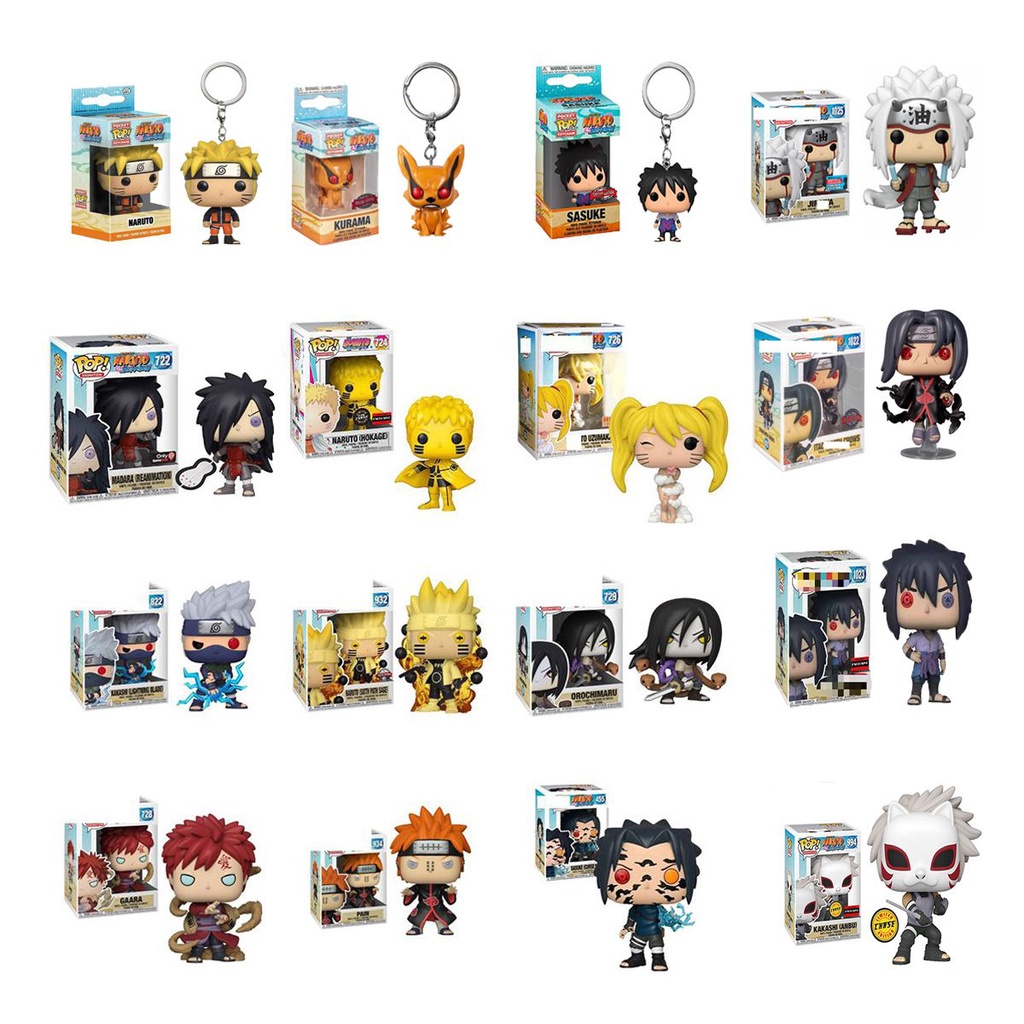 Đồ chơi mô hình Funko POP chủ đề Naruto Sasuke Kakashi Jiraiya itachi