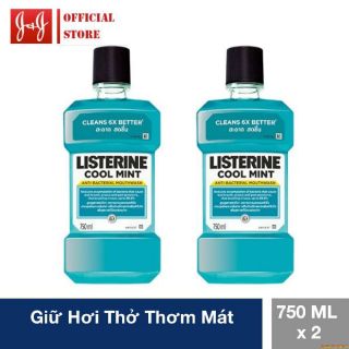Combo 2 chai nước súc miệng Listerine Thái Lan 750ml