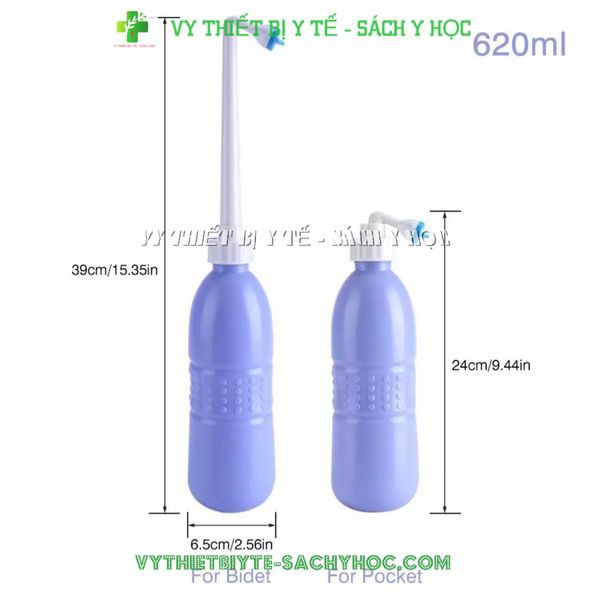 Bình Xịt Enema Chai Xịt Rửa Vệ Sinh tự động, Bơm Tay tạo áp lực Vòi Phun,Đi Kèm đầu 6 lỗ có thể điều chỉnh dài ngắn