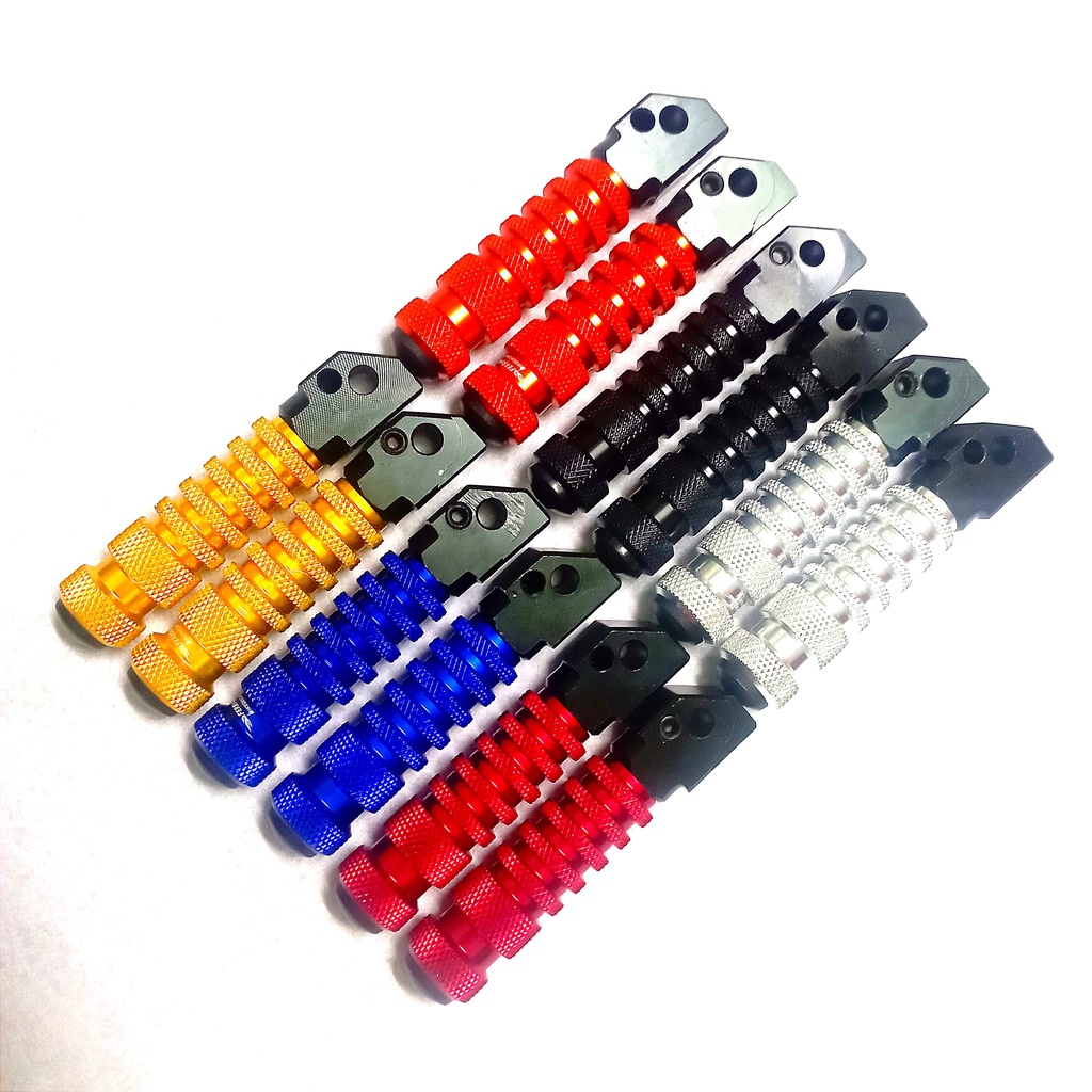 Cặp Gác chân sau nhôm khía chế gắn các loại xe