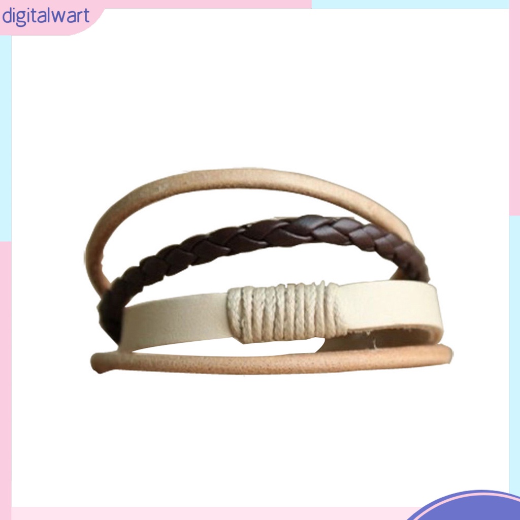 Vòng tay giả da thời trang theo phong cách vintage cho nam/nữ