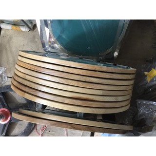 GƯƠNG TRÒN VIỀN GỖ SỒI