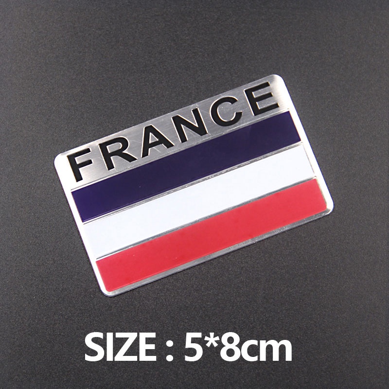 Miếng Dán Kim Loại Hình Cờ Các Nước Trang Trí Xe Máy Xe Hơi