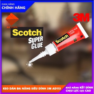 [3M] Khuyến Mãi Sốc Keo siêu dính Scotch Supper Glue AD113 ( 2g)