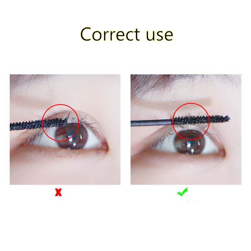 Mascara Đầu Cọ Mảnh Trang Điểm / Làm Dày / Cong Lông Mi Chống Thấm Nước Không Bị Nhòe Tiện Lợi