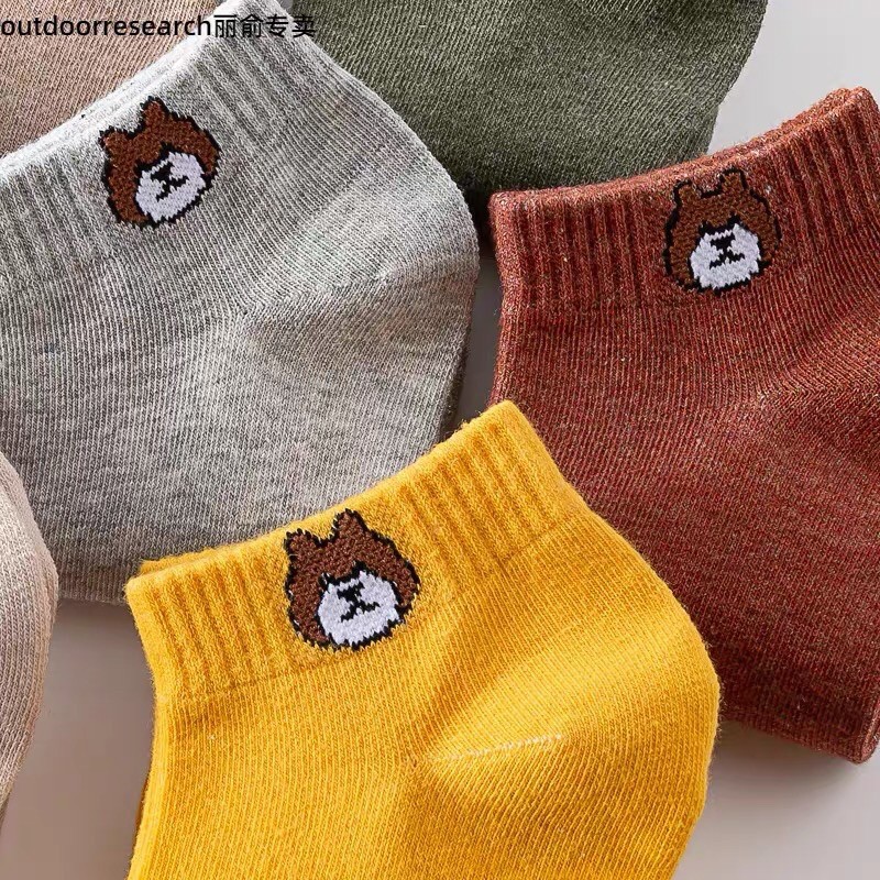 1Đôi Tất nam nữ thông hơi thoáng khi cổ ngắn chống hôi chân