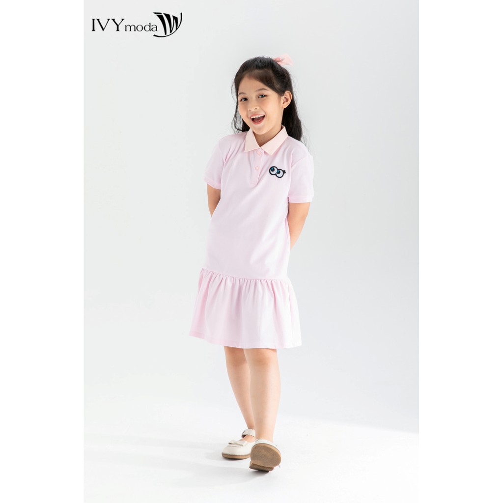 Đầm thun đuôi xòe bé gái IVY moda MS 42G1341