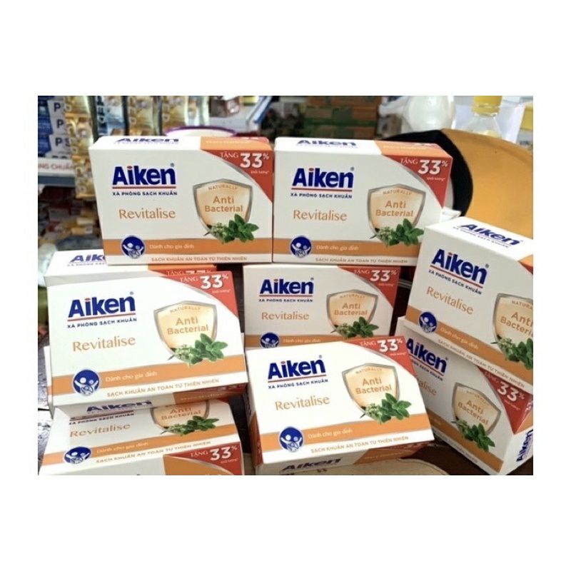xà phòng sạch khuẩn Aiken bánh 120g