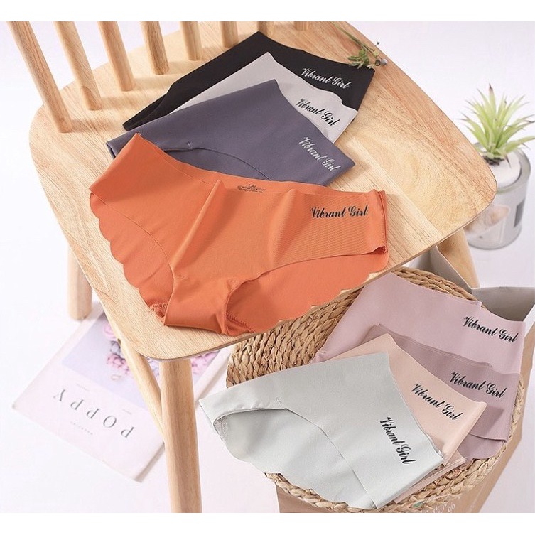 SET 4 Quần Lót Đúc Su KHÔNG Viền LƯỢN Sóng Tàng Hình Không Đường May LOTNU09