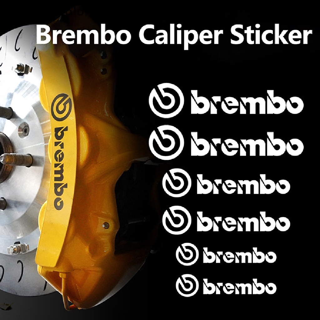 Set 6 Miếng Dán Kẹp Phanh Xe Hơi In Chữ Brembo