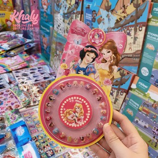 Vỉ nail tròn móng giả hình công chúa Princess siêu xinh, siêu hot cho bé gái - 15NZJD1004