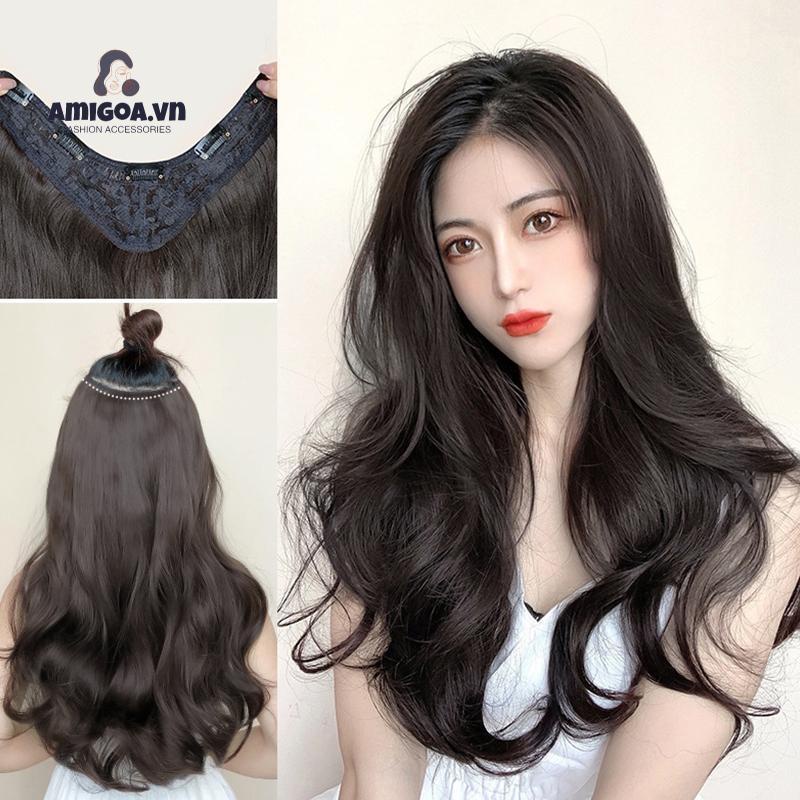 ✨✨Bộ Tóc Giả Dài Xoăn Gợn Sóng Dùng Để Tạo Kiểu Tóc