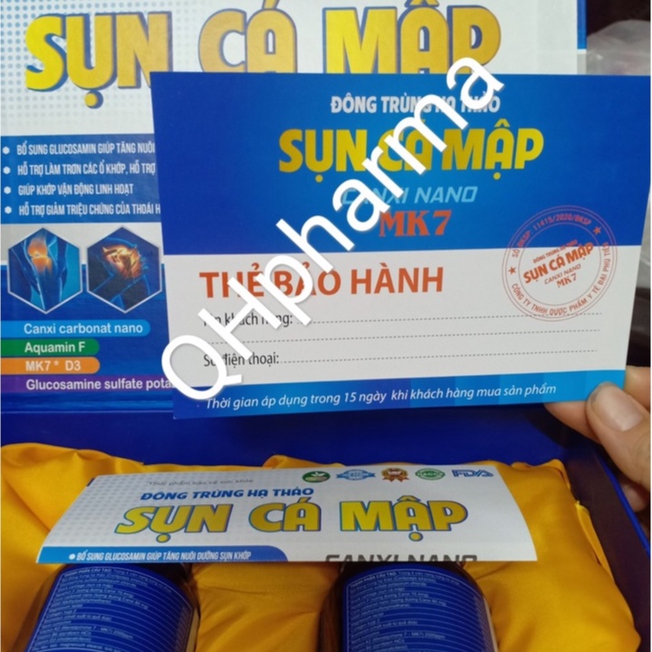 Viên uống Đông trùng hạ thảo Sụn Cá Mập hộp 2 lọ x 30 viên