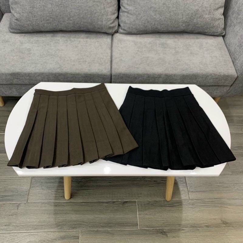 Chân váy xếp ly lưng cao phong cách hàn quốc( có quần kèm trong) | BigBuy360 - bigbuy360.vn