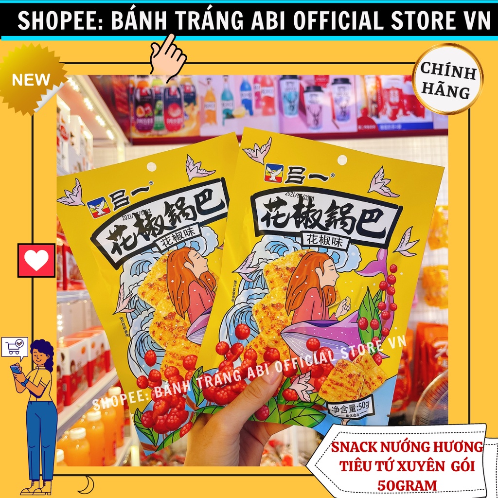 Snack Nướng Hương Ngũ Vị Tứ Xuyên Cô Gái 3 màu 50g