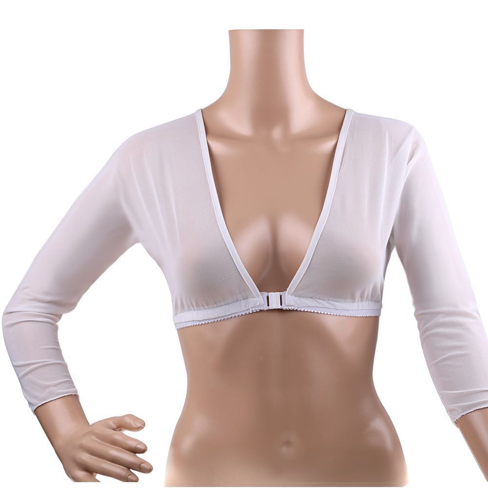 Áo Khoác Lưới Spandex Không Đường May Định Hình Cánh Tay Kiểm Soát Cân Bằng Thời Trang Quyến Rũ Cho Nữ Plus Size Spandex