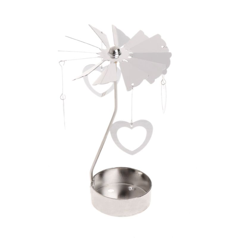 Khay nến tealight kim loại xoay quà tặng trang trí nội thất