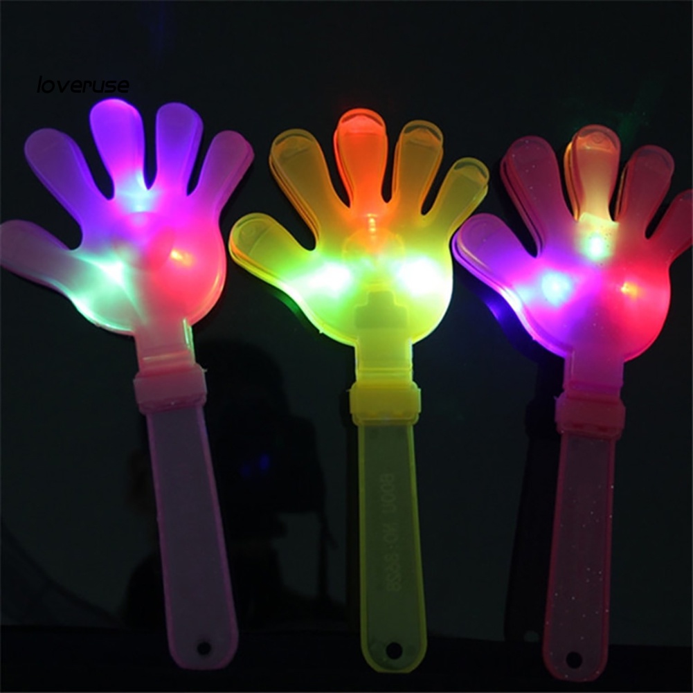 Đèn Led Hình Bàn Tay Kích Thước 24cm Bằng Nhựa Phát Sáng Trong Đêm Cheer Concert