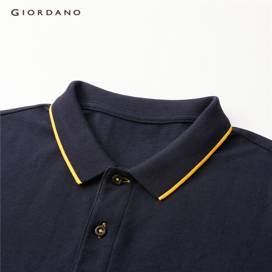 [ Mã 12FASHIONSALE1 giảm 10K đơn 50K ] Áo Thun Polo GIORDANO 01011425 Tay Ngắn Đơn Giản Thoải Mái Cho Nam | BigBuy360 - bigbuy360.vn