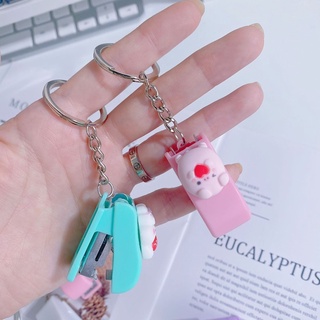 Móc Khoá Đồ Bấm Kim Mini Mẫu Thú Cute