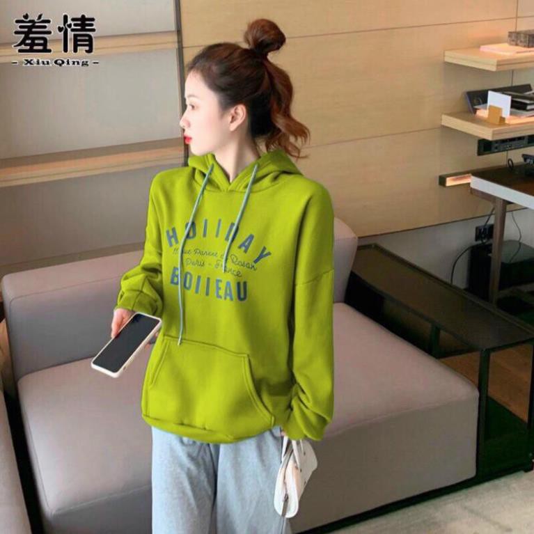 HOT TREND _ Áo hoodie nữ, áo hoodie nam, họa tiết chữ HOLIDAY , áo hoodí siêu hot, thời trang thu đông