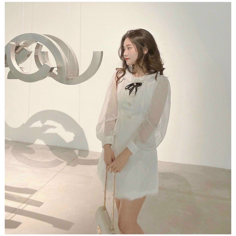 [mẫu mới] Đẩm thiết kế đầm nữ màu trắng dễ thương mặc dự tiệc dạo phố cực xinh mã [B0] | BigBuy360 - bigbuy360.vn