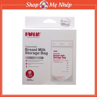 Free ship 🎁🎁🎁 túi trữ sữa farlin loại 200ml không có bpa