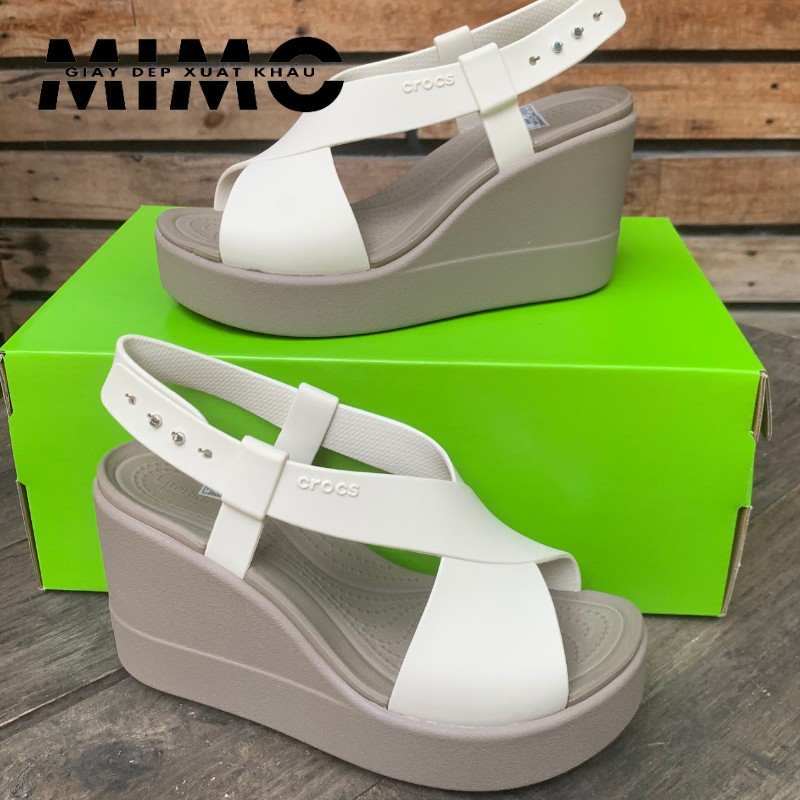 Sandal Nữ 𝐁𝐫𝐨𝐨𝐤𝐥𝐲𝐧 9p Màu Be Êm Mềm Nhẹ