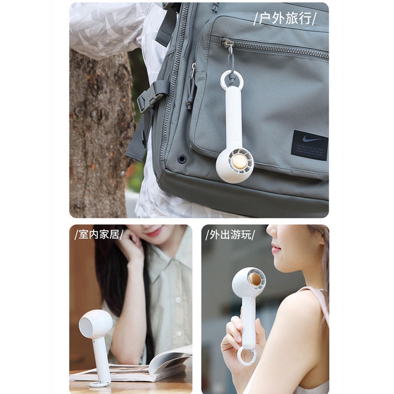 Quạt Cầm Tay Mini Sạc Usb Không Cánh Tiện Dụng